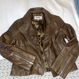 Brown Faux leather jacket